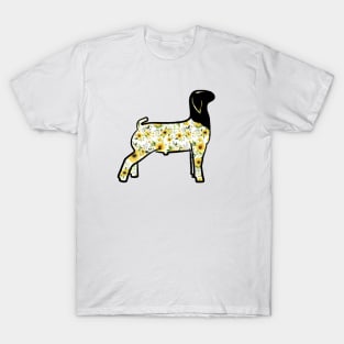 Watercolor Sunflower Market Goat - NOT FOR RESALE WITHOUT PERMISSION T-Shirt